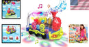 Illuminated Rotating Gear Train Toy with Remote Control for Kids Magic Cars 1