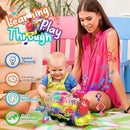 Illuminated Rotating Gear Train Toy with Remote Control for Kids Magic Cars 3