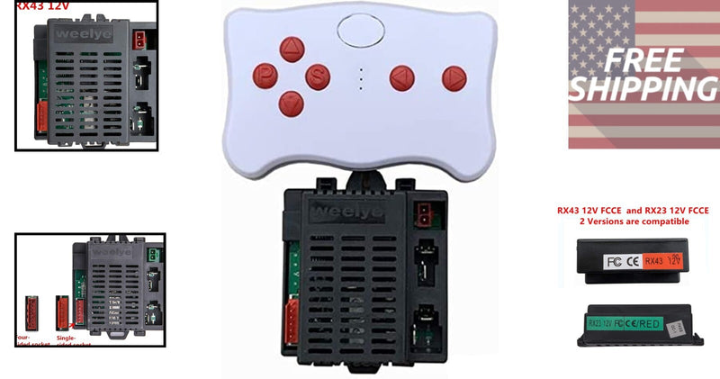 Lightweight 2.4G Bluetooth Control Box Replacement for Kids Electric Ride-On Car Magic Cars 1
