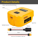 Lightweight 20V to 12V Battery Converter with Cigarette Lighter and XT60 Ports Magic Cars 3