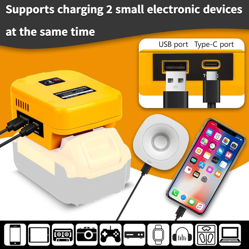 Lightweight 20V to 12V Battery Converter with Cigarette Lighter and XT60 Ports Magic Cars 5