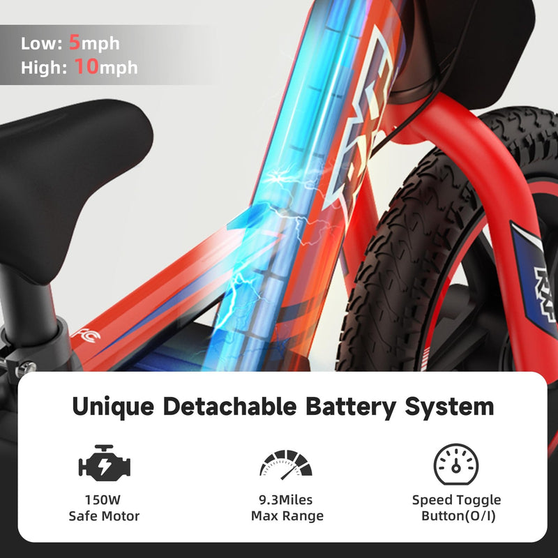 Lightweight Electric Dirt Bike for Kids with 170/340W Motor and Adjustable Speed Magic Cars 2
