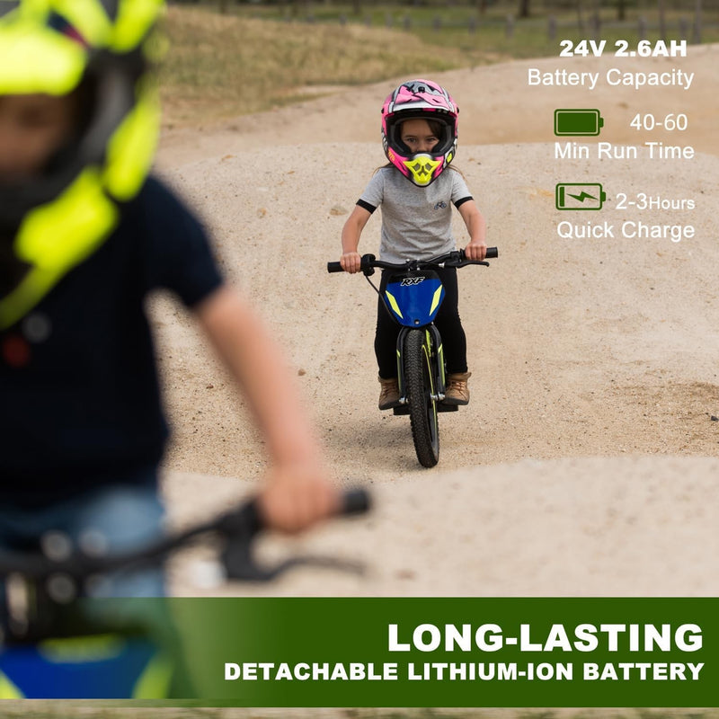 Lightweight Electric Dirt Bike for Kids with 170/340W Motor and Adjustable Speed Magic Cars 3