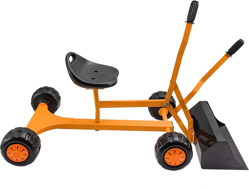 Lightweight Metal Ride-On Bulldozer Toy with Wide Shovel for Young Children Magic Cars 4