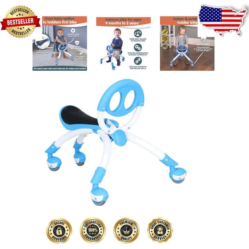 Lightweight Ride-On Toy with Safety Features for Toddlers Ages 9 Months+ Magic Cars 0