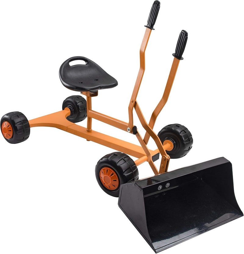 Lightweight Kids Sand Digger with 360° Rotating Seat and Extra Wide Scoop Design Magic Cars 2