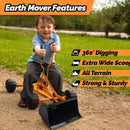 Lightweight Kids Sand Digger with 360° Rotating Seat and Extra Wide Scoop Design Magic Cars 3