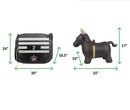 Inflatable Bouncy Ride-On Bull Bucking Chute Toy Set for Kids Magic Cars 1