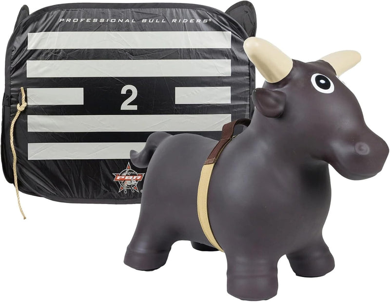 Inflatable Rodeo Bull Ride-On Toy Set for Toddlers and Kids Magic Cars 2