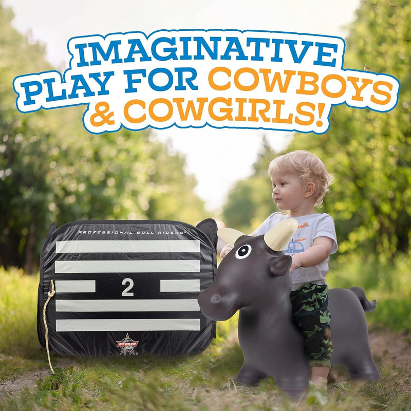 Inflatable Toddler Bull Rider with Safety Chute Toy Set Magic Cars 9