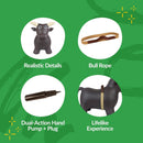 Inflatable Rodeo Bull Ride-On Toy for Toddlers and Kids Magic Cars 4