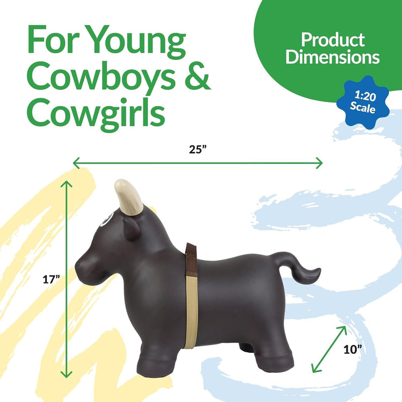 Inflatable Rodeo Bull Ride-On Toy for Toddlers and Kids Magic Cars 5