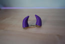 Purple Devil Horns Clip-ons Magic Cars 2