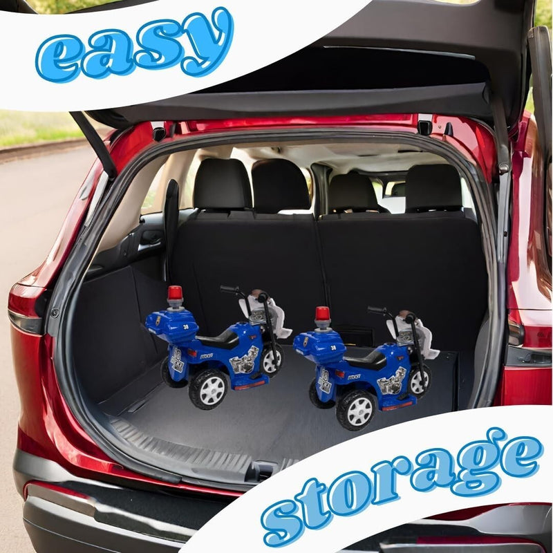 6V Rechargeable Purple and Pink Police Ride-On Toy for Toddlers Magic Cars 9