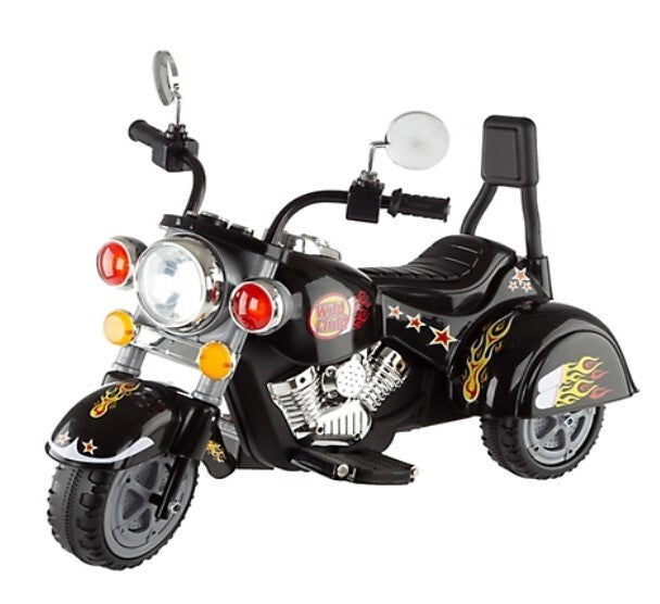 Little Rider 3-Wheel Trike Road Warrior Black Chopper Motorcycle for Ages 2-5 Years Magic Cars 2