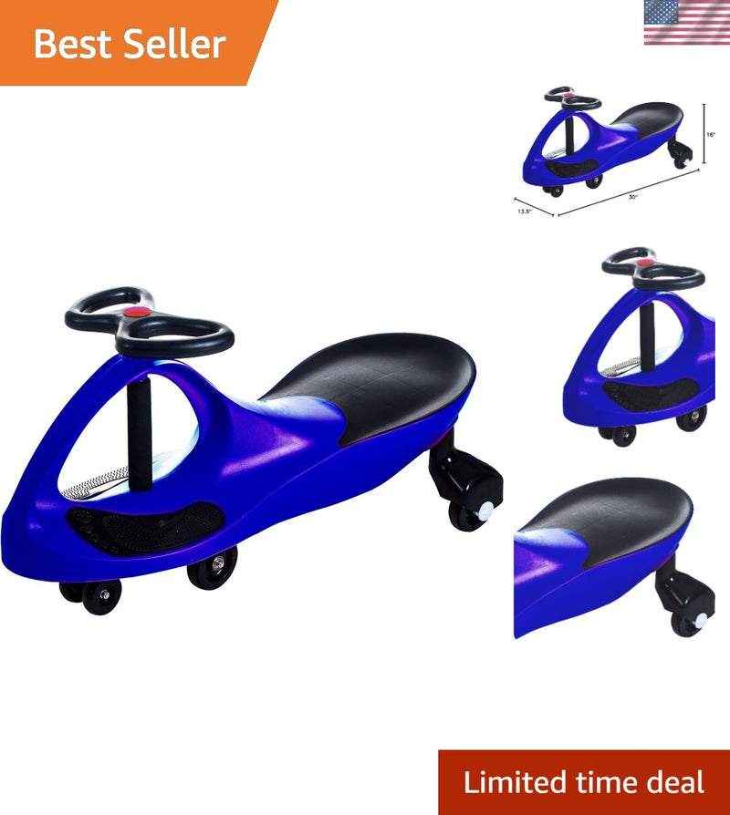 Little Rider Blue Wiggle Car - Manual Operation for Motor Skill Development, No Gears or Batteries Needed Magic Cars Variant 0