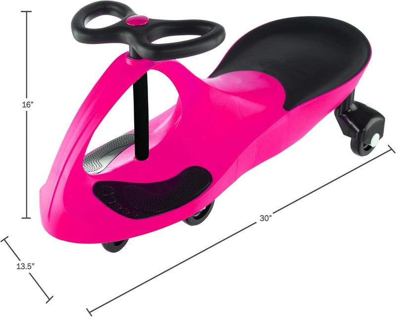 Pink Wiggle Car Battery-Free Ride-On Toy for Active Toddlers Magic Cars 3