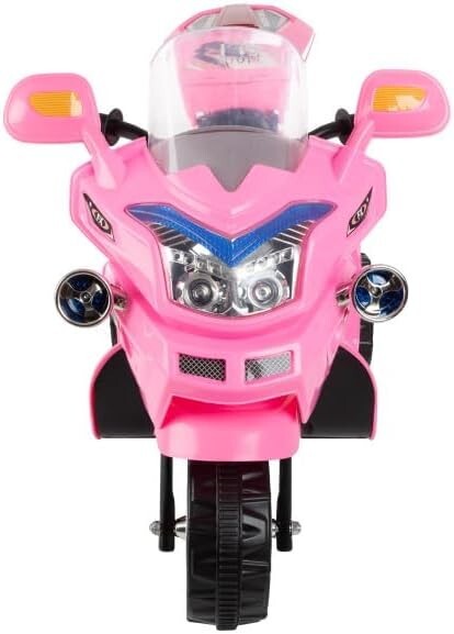 Pink 3-Wheel Kids Electric Motorcycle with Headlights and Reverse Function Magic Cars 1