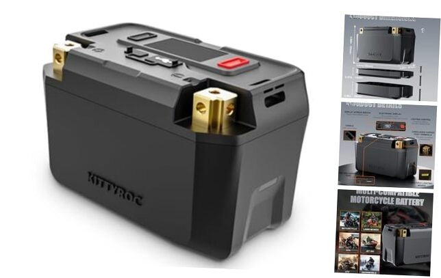 12V 4Ah 500A LiFePO4 Lithium Motorcycle and Powersports Battery for ATV Magic Cars Variant 0