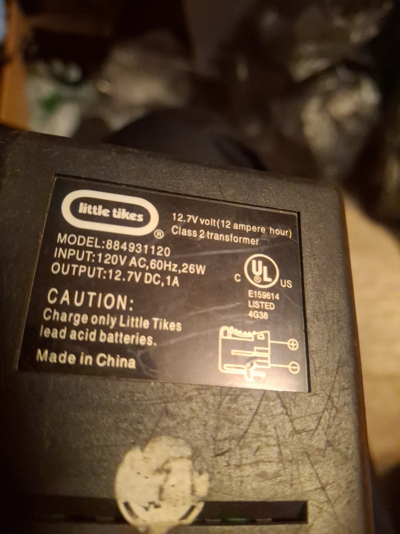 Little Tikes 12.7V Class 2 Battery Charger for Hummer H2 Toy Cars and Trucks Model 884931120 Magic Cars 6