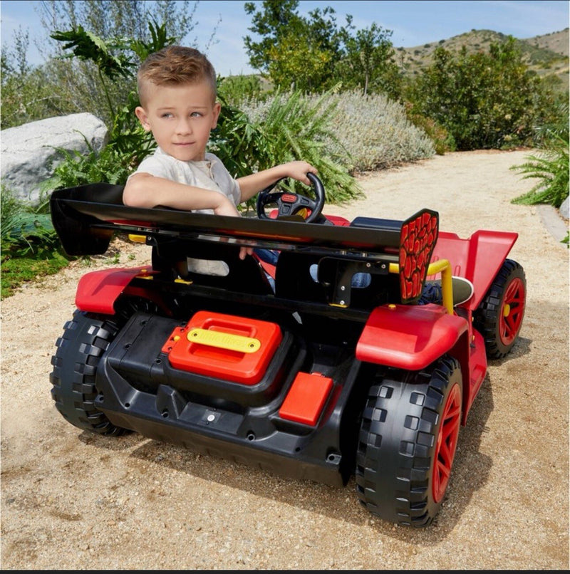 12V Dino Dune Buggy Ride-On Toy with Portable Rechargeable Battery Magic Cars 2
