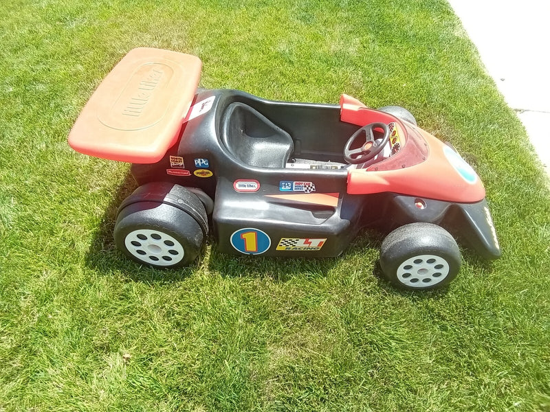 Battery-Powered Little Tikes Formula 500 Indy Kids Ride-On Race Car Toy 1994 Model Magic Cars 0