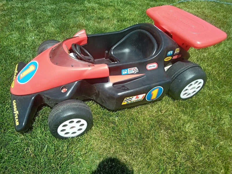Battery-Powered Little Tikes Formula 500 Indy Kids Ride-On Race Car Toy 1994 Model Magic Cars 1