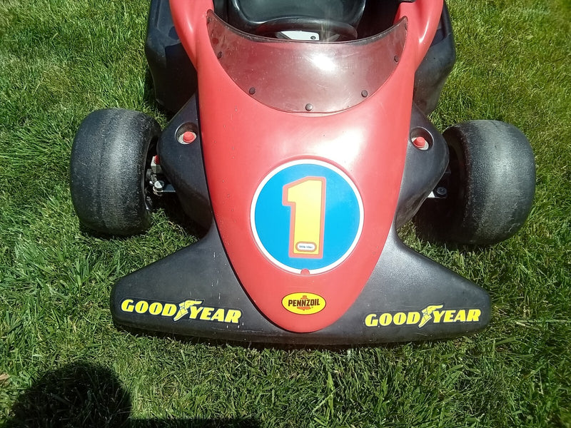 Battery-Powered Little Tikes Formula 500 Indy Kids Ride-On Race Car Toy 1994 Model Magic Cars 5