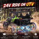 Qaba 24V Dual Seat Electric Truck for Older Kids with Remote Control