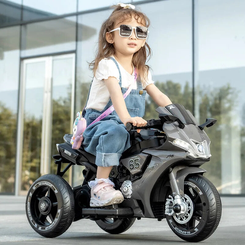 50KG Capacity Children's Dual Drive Large Ride-On Remote Controlled Toy Motorcycle Magic Cars 1