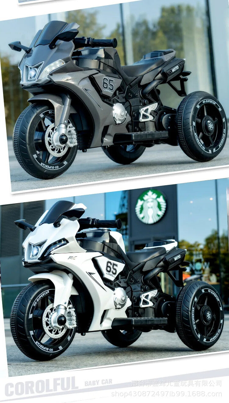 50KG Capacity Children's Dual Drive Large Ride-On Remote Controlled Toy Motorcycle Magic Cars 21