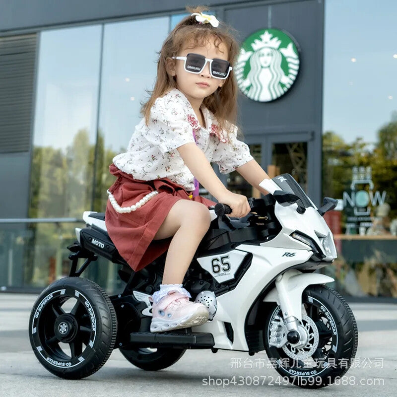 50KG Capacity Children's Dual Drive Large Ride-On Remote Controlled Toy Motorcycle Magic Cars 4