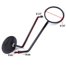 Long Stem Black Scooter Mirror Set for Universal 8mm - image 2