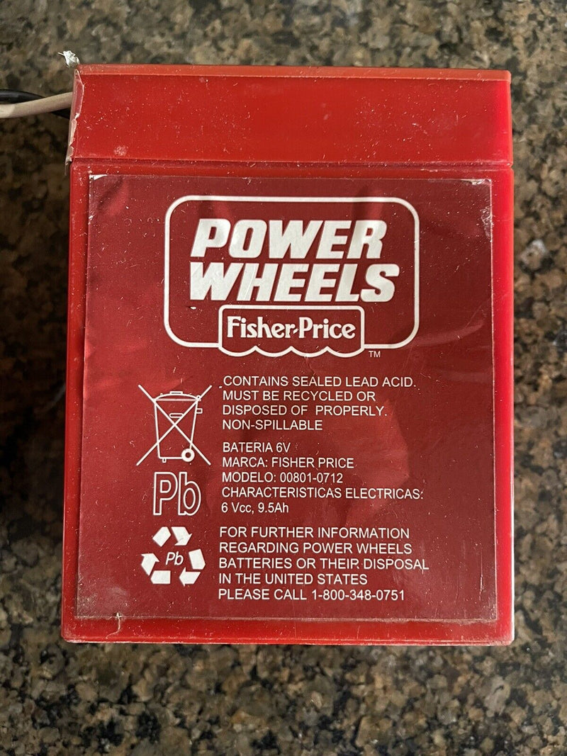 2-Power Wheel Red 6-Volt Battery Ride-On Vehicle Used Magic Cars 1