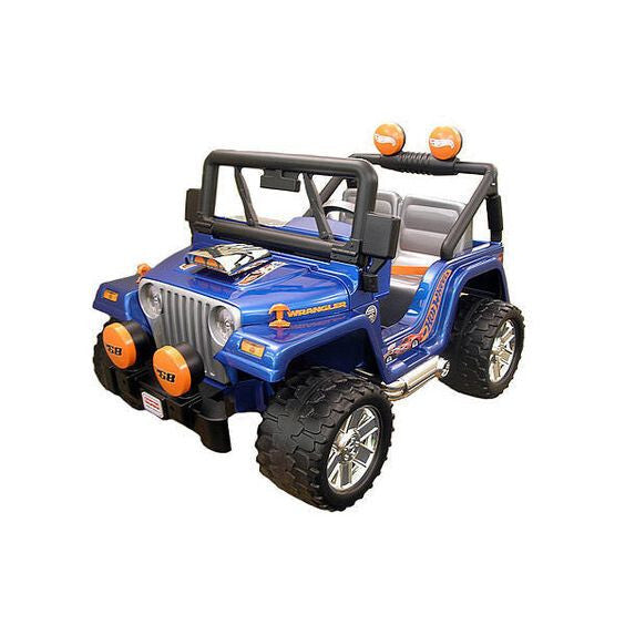 Set of 4 and 6 Spoke Power Wheels Jeep White Hub Caps Magic Cars 1