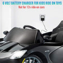 6V Battery Charger Power Supply for Kids Ride-On Toys and Cars Magic Cars 6
