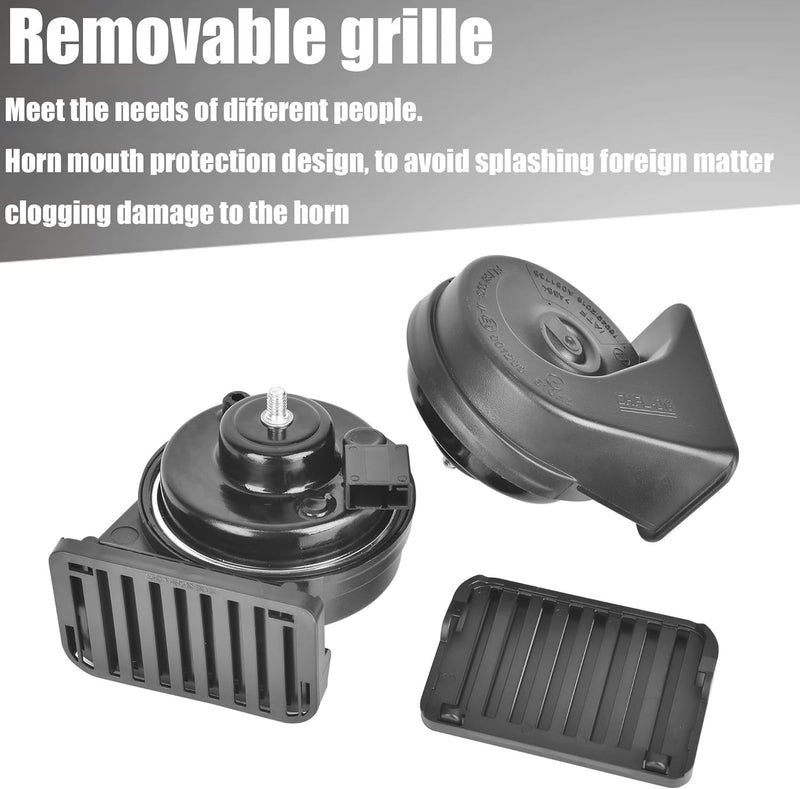 12V Waterproof Electric Car Horn Kit for Toyota with High and Low Tone Snail Horn Magic Cars 2