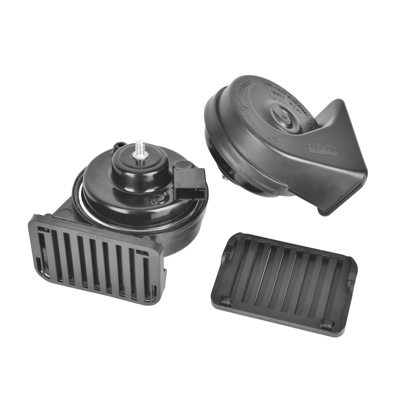 12V Waterproof Electric Car Horn Kit with High/Low Tone Snail Horn for Toyota Magic Cars 1