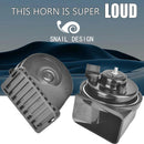 12V Waterproof Electric Car Horn Kit with High/Low Tone Snail Horn for Toyota Magic Cars 3