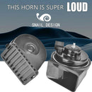 12V Waterproof Electric Snail Car Horn Kit with High and Low Tone for Toyota Magic Cars 5