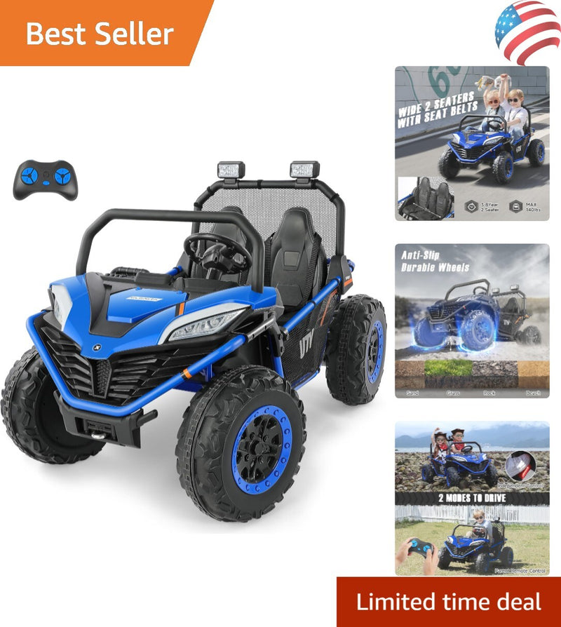 Luxury 2-Seater XL 12V 4WD Kids Ride-On UTV with Bluetooth and Remote Control Magic Cars 0