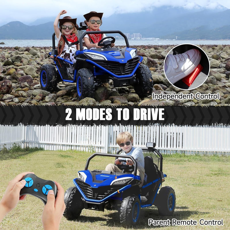 Luxury 2-Seater XL 12V 4WD Kids Ride-On UTV with Bluetooth and Remote Control Magic Cars 5
