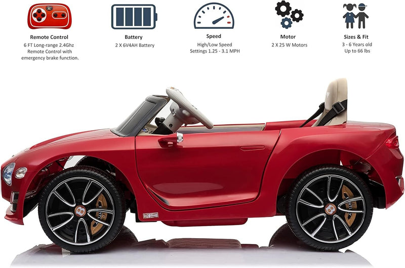 Luxury Kids Ride-On Car with 2 Speeds, MP3, Remote Control, and LED Lights Magic Cars 5