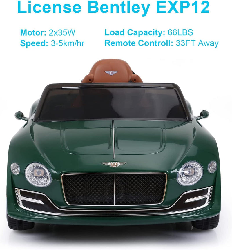 Luxury EXP12 Kids Ride-On Car with 2 Speeds, MP3, Remote Control, and LED Lights Magic Cars 12
