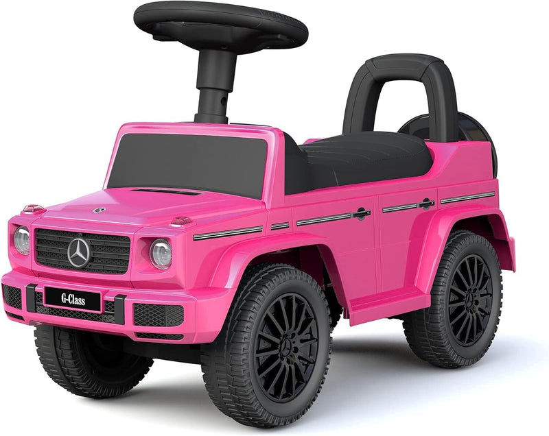 Luxury Pink 3-in-1 Kids Push Car Stroller Ride-On and Walker Magic Cars 2