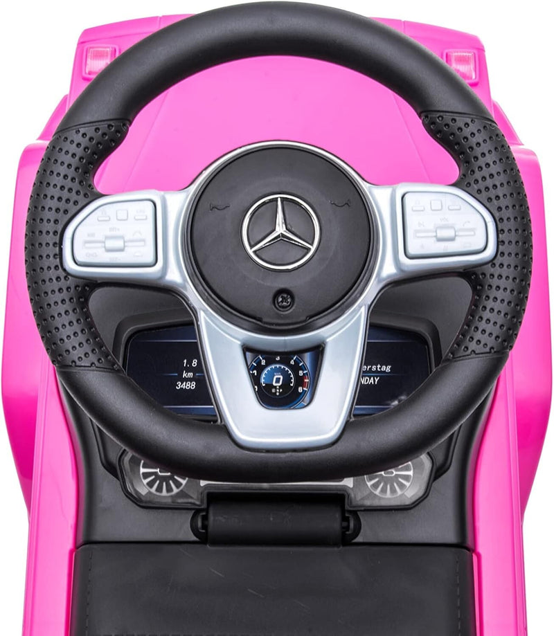 Luxury Pink 3-in-1 Kids Push Car Stroller Ride-On and Walker Magic Cars 9