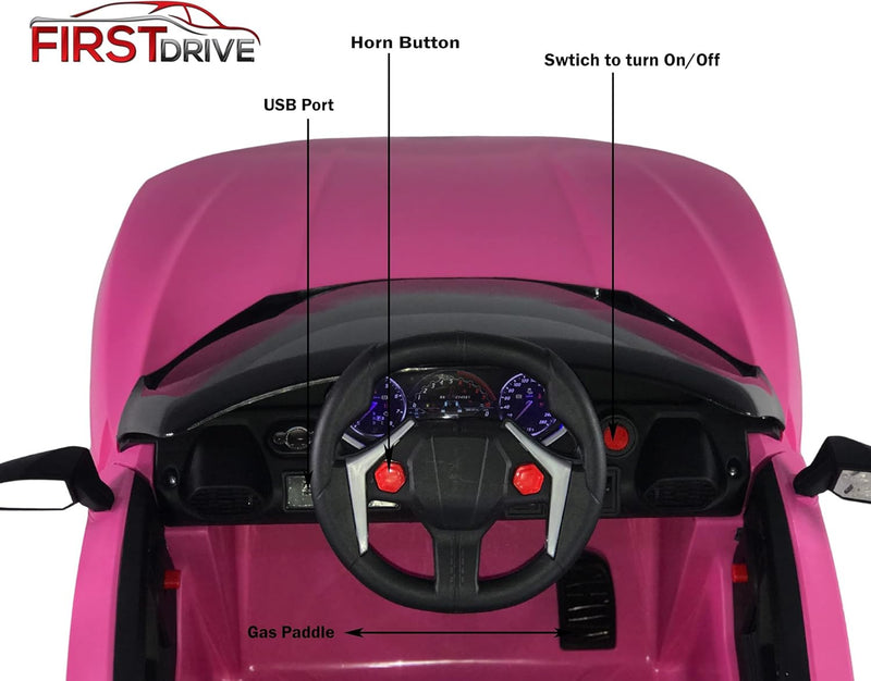12V Motorized Kids Electric Ride-On Car with Hypersport Style Magic Cars 4