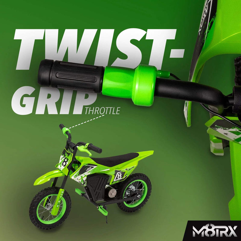 12V Mini Electric Green Dirt Bike for Kids Magic Cars 3