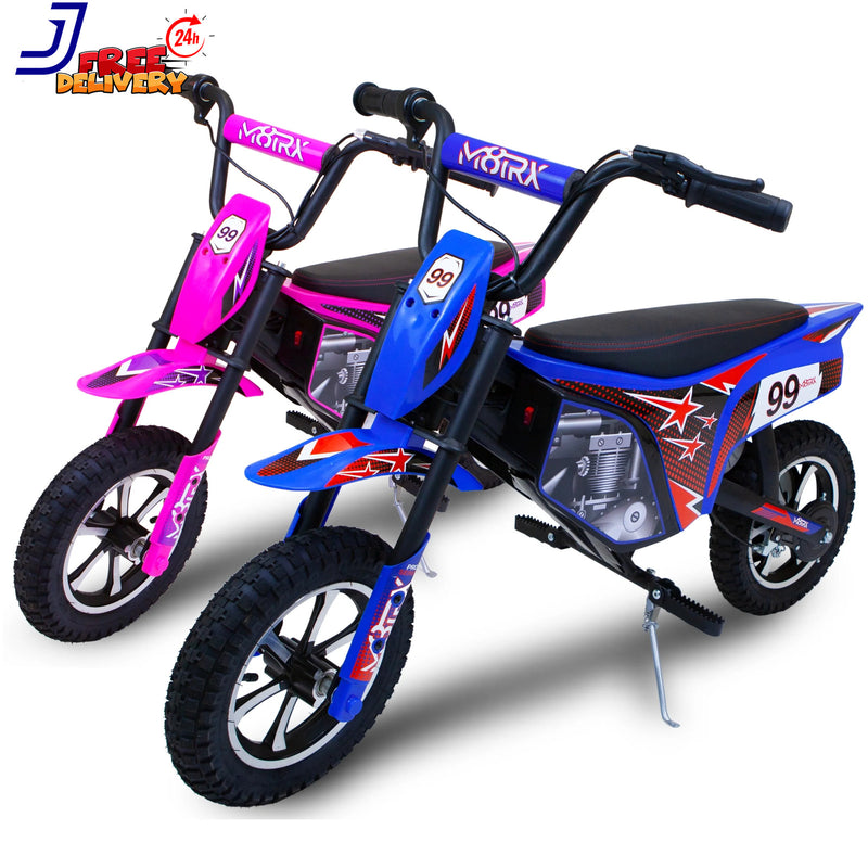 24V Blue Electric Dirt Bike Ride-On Toy Motorcycle for Kids and Teens Magic Cars 7
