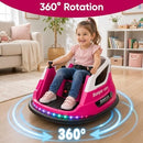 Magenta 12V Kids' Electric Bumper Car - 360° Spinning Ride-On with Remote Control Magic Cars 3